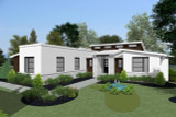 Contemporary House Plan - Rayne 39993 - Right Exterior
