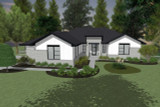 Contemporary House Plan - Xena 38223 - Front Exterior