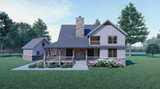 Secondary Image - Mountain Rustic House Plan - Mountain Shadows 4.1 64962 - Rear Exterior