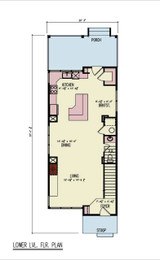 Modern House Plan - Bedford 17065 - 1st Floor Plan