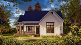 Farmhouse House Plan - Donna 3 53873 - Exterior