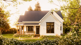 Farmhouse House Plan - Donna 3 53873 - Exterior