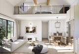 Secondary Image - Farmhouse House Plan - Summer 27201 - Great Room