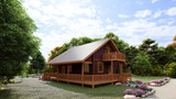 Lodge Style House Plan - Pugh Cabin 58678 - Rear Exterior