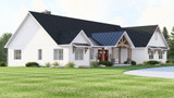 Traditional House Plan - 51387 - Left Exterior