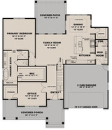 Farmhouse House Plan - The June Bug 44029 - 1st Floor Plan