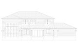 Farmhouse House Plan - Talent 50346 - Rear Exterior