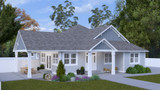 Farmhouse House Plan - Tenney 54523 - Left Exterior