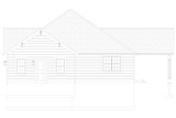 Farmhouse House Plan - Tenney 54523 - Rear Exterior
