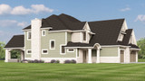 Craftsman House Plan - 56527 - Left Exterior