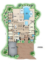 Contemporary House Plan - St. Lucia 26518 - 1st Floor Plan