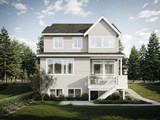 Farmhouse House Plan - Beaumont 87729 - Rear Exterior