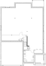 European House Plan - Davenport 61187 - Basement Floor Plan