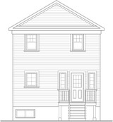 European House Plan - 46806 - Rear Exterior