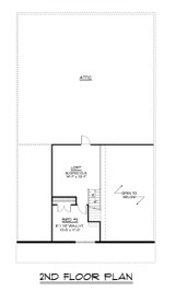 Country House Plan - 88545 - 2nd Floor Plan