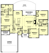 Traditional House Plan - Summerbrook 35378 - 1st Floor Plan
