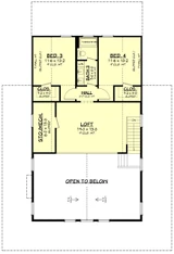 Farmhouse House Plan - Pleasant Hill 46297 - 2nd Floor Plan