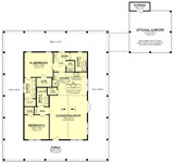Farmhouse House Plan - Grove Hill 89200 - 1st Floor Plan