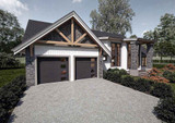Craftsman House Plan - Lumen Haus 45251 - Left Exterior