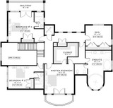Secondary Image - Cape Cod House Plan - Timber Creek 70361 - 2nd Floor Plan