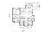 Cottage House Plan - Elliot 51420 - 1st Floor Plan