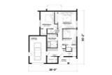 Modern House Plan - Auguste 2 65567 - 1st Floor Plan