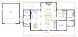 Farmhouse House Plan - Sundance 99034 - 1st Floor Plan