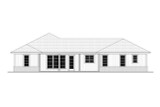 Secondary Image - Prairie House Plan - Springwood 88169 - Rear Exterior