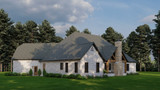 European House Plan - 5013 Highfield Manor 96722 - Rear Exterior