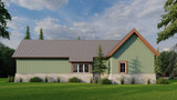 Mountain Rustic House Plan - 5068 Adirondack Place II 53599 - Left Exterior