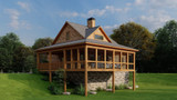 Mountain Rustic House Plan - 5012 Lindsey Landing 70787 - Rear Exterior