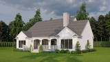 Country House Plan - 5069 Beaufort Place 25516 - Rear Exterior