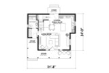 Country House Plan - Shawnigan 69836 - 1st Floor Plan