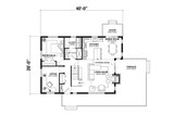 Contemporary House Plan - The Whitespire 35453 - 1st Floor Plan