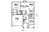 French Country House Plan - Warrenton 12374 - 1st Floor Plan