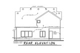 Traditional House Plan - Mackenzie 67322 - Rear Exterior