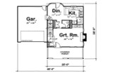 Traditional House Plan - Copeland BL 12053 - 1st Floor Plan