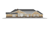 Farmhouse House Plan - Abilene 57187 - Rear Exterior