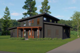 Modern House Plan - Rustic Barndo 2 58033 - Front Exterior