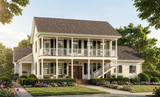 Colonial House Plan - Baystreet 80057 - Front Exterior