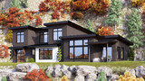 Contemporary House Plan - 68176 - Rear Exterior