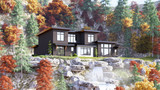 Contemporary House Plan - 68176 - Rear Exterior