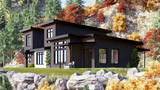 Contemporary House Plan - 68176 - Left Exterior
