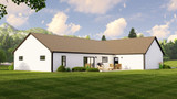 Secondary Image - Country House Plan - 67406 - Rear Exterior