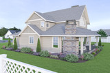 Craftsman House Plan - 73952 - Right Exterior