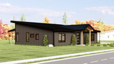 Contemporary House Plan - 98809 - Left Exterior