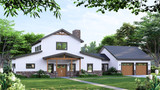 Farmhouse House Plan - Chrysanthemum 45612 - Front Exterior