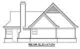 Secondary Image - Ranch House Plan - Deloach 81297 - Rear Exterior