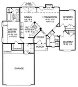 Ranch House Plan - Sedgewick 39317 - 1st Floor Plan