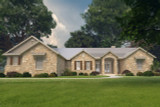 Ranch House Plan - 96822 - Front Exterior